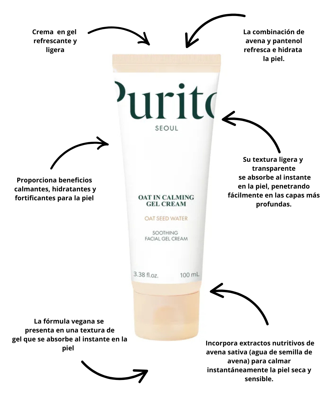Purito Oat-in Calming Gel Cream 100ml